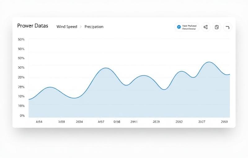 Weather data analysis line chart